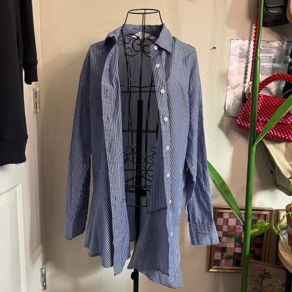 Veronica Beard Gilda Asymmetrical Shirt 6 - Picture 6 of 9